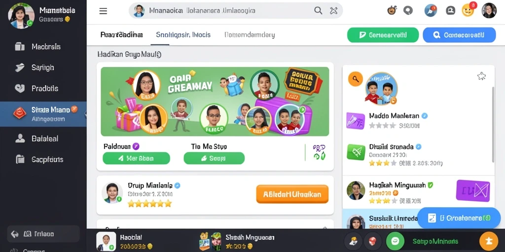 Tampilan grafis yang mencolok dan detail.