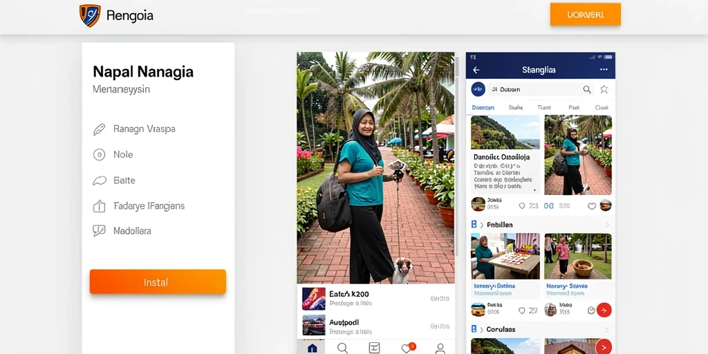 Tampilan awal yang menarik dan penuh warna.